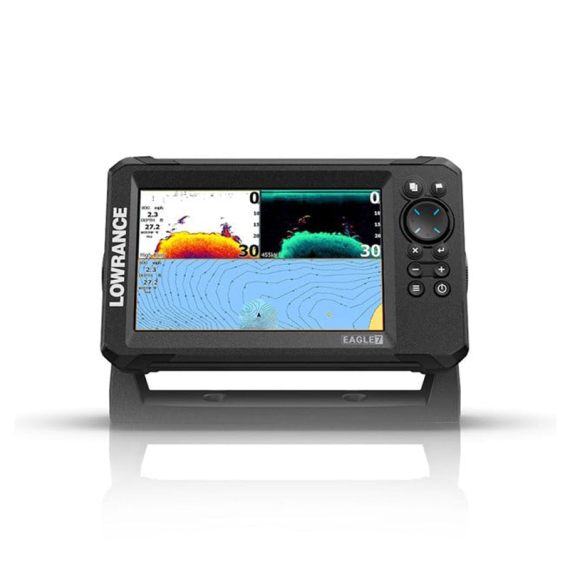 Lowrance Eagle 7 SplitShot ROW in de groep Marine Elektronica & Boot / Fishfinders & kaartplotters / Combo Dieptemeter & GPS bij Sportfiskeprylar.se (000-16115-001)