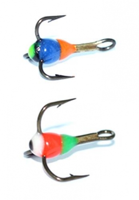 Glow Hook 2-pak size 10 in de groep Haken & Terminal Tackle / Haken / IJsvissen jigging haken bij Sportfiskeprylar.se (0000607000100007r)