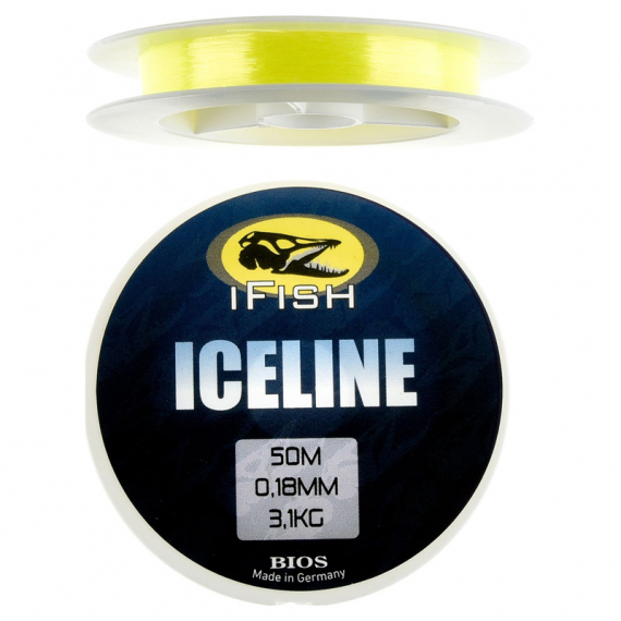 IFISH Isfiskelina Gul 50m - 0.12mm in de groep Lijnen / Ice Jigging lijnen bij Sportfiskeprylar.se (052048500-12)