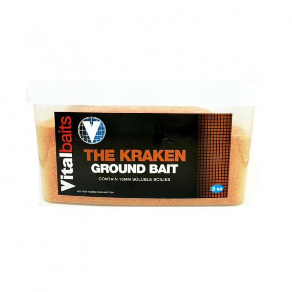 Vital Baits Groundbait The Kraken Bucket 3kg in de groep Kunstaas / Boilies, Haakaas & Grondaas / Grondvoer / Grondvoer bij Sportfiskeprylar.se (08-0006)
