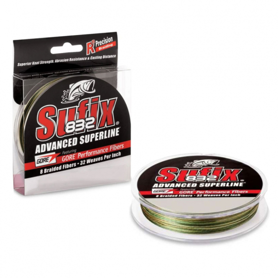 Sufix 832 Braid 120m Braid CAMO 0,13mm/18LB in de groep Lijnen / Gevlochten Lijnen bij Sportfiskeprylar.se (100459NO)