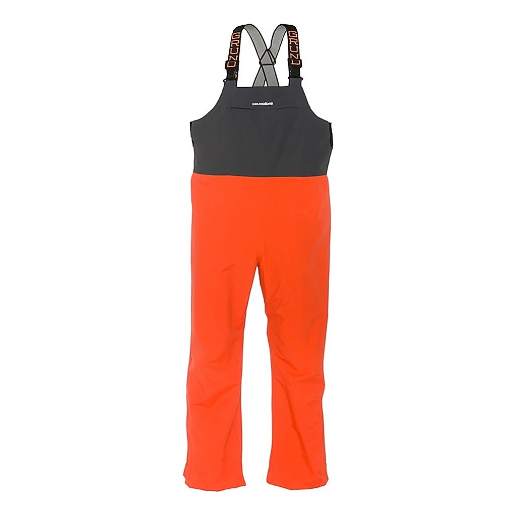 Grundéns Full Share Bib Orange/Grey in de groep Kleding & Schoenen / Kleding / Broeken / Bibs bij Sportfiskeprylar.se (10048-802-0013r)