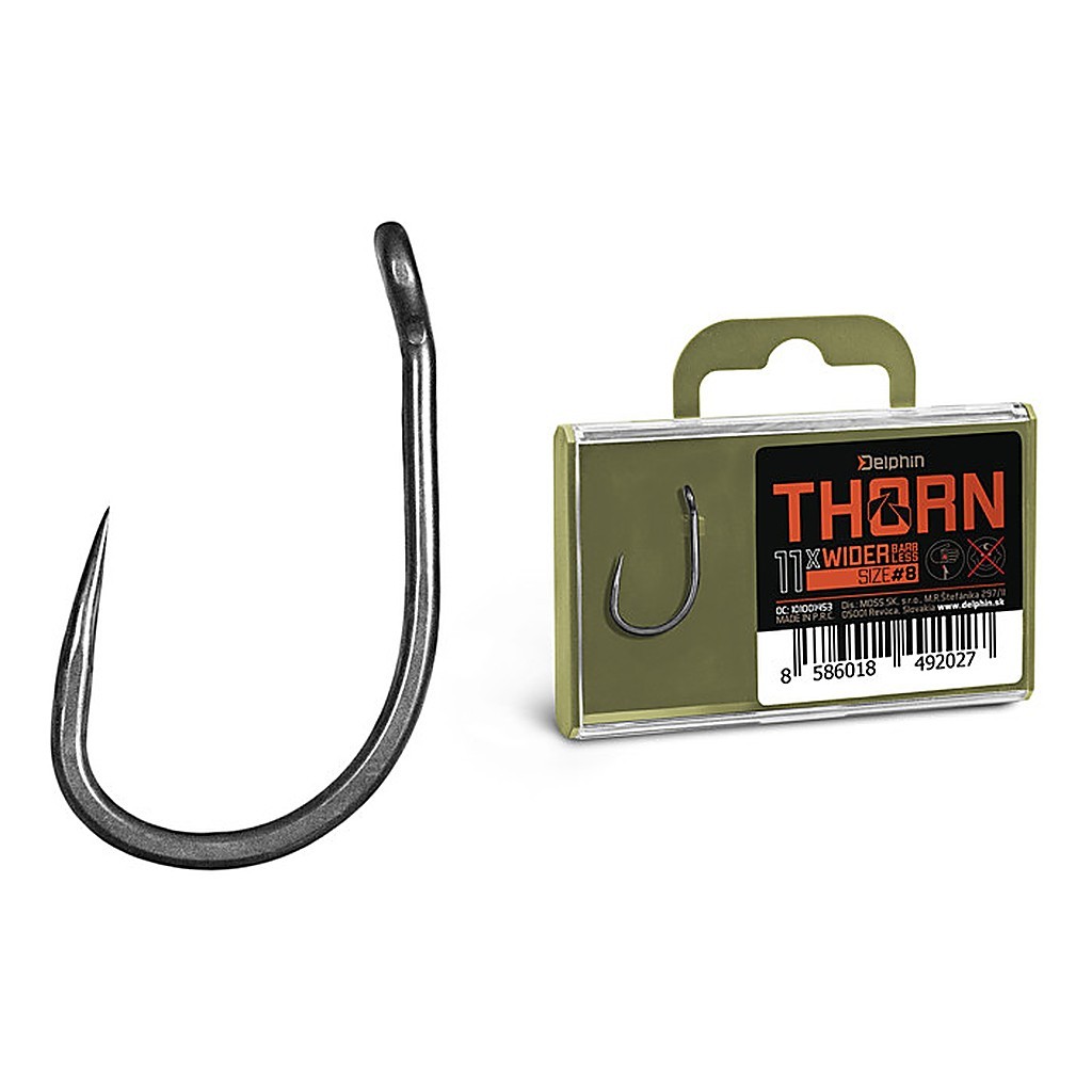 Delphin Thorn Wider Barbless 11x in de groep Haken & Terminal Tackle / Haken / Specimenhaken bij Sportfiskeprylar.se (101001451r)