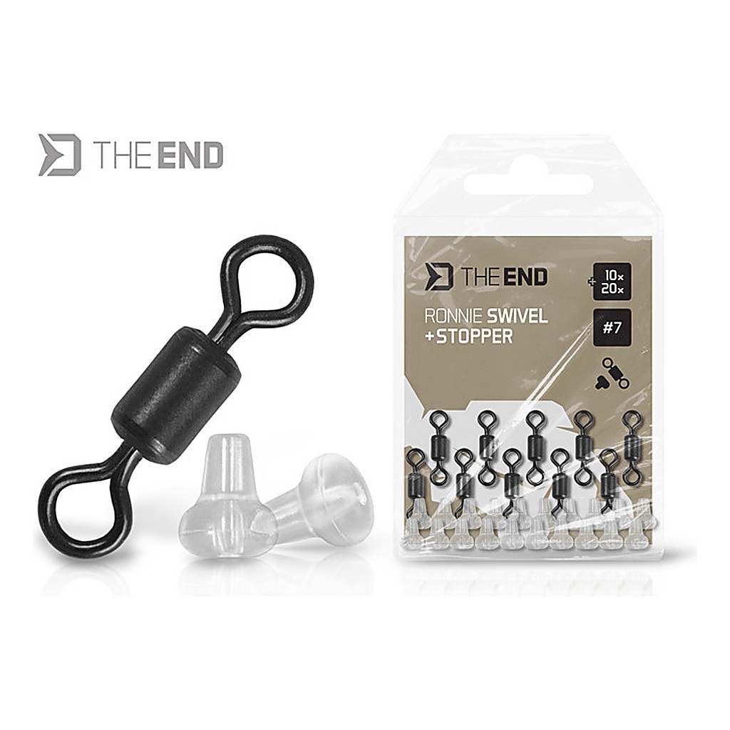 Delphin Ronnie Swivel + Stopper Set - 10+20-pack in de groep Haken & Terminal Tackle / Rig Accessoires / Andere rig-accessoires bij Sportfiskeprylar.se (101005858r)