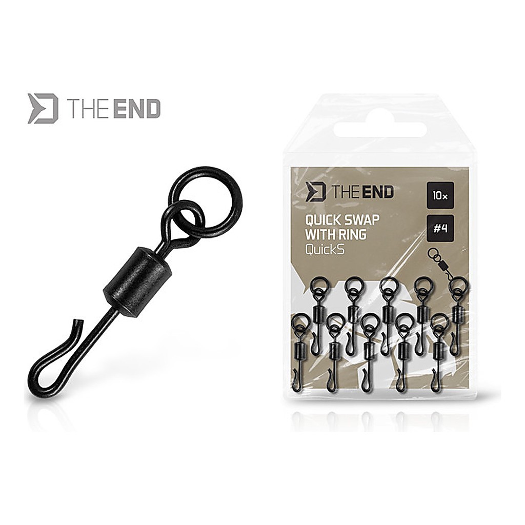 Delphin Quick Swap Swivel with Ring 10-pack - #4 in de groep Haken & Terminal Tackle / Rig Accessoires / Andere rig-accessoires bij Sportfiskeprylar.se (101005873)