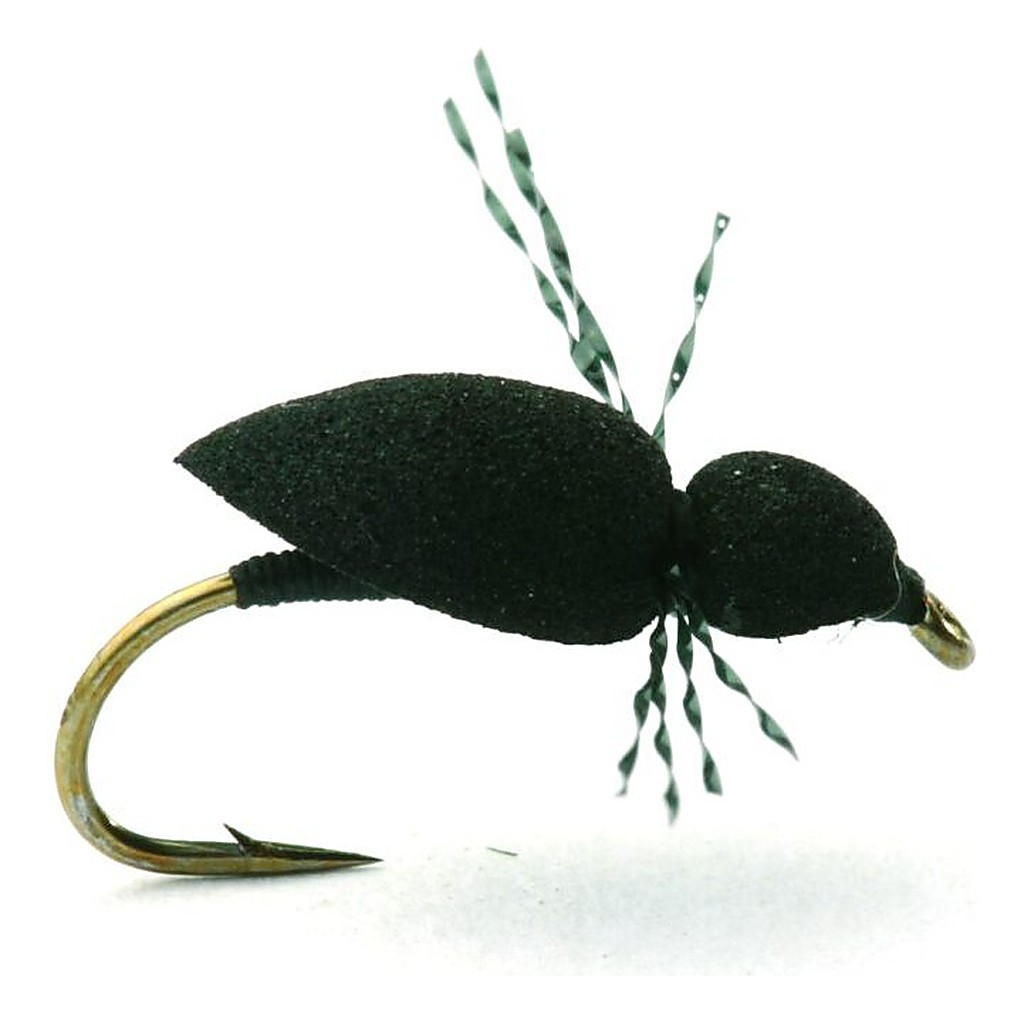 Foam Spider Sort Tørr - 12 in de groep Kunstaas / Vliegen / Droge vliegen bij Sportfiskeprylar.se (101231GL)
