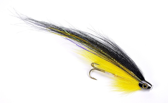 ScullRay - Black & Yellow in de groep Kunstaas / Vliegen / Zalmvliegen bij Sportfiskeprylar.se (101883GLr)