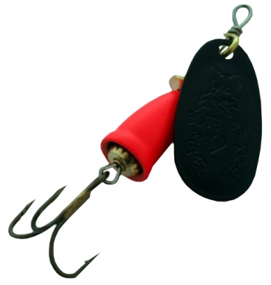 Blue Fox Vibrax Fluorescent BFF Nr 2 BKFR in de groep Kunstaas / Inline Spinners bij Sportfiskeprylar.se (102182NO)