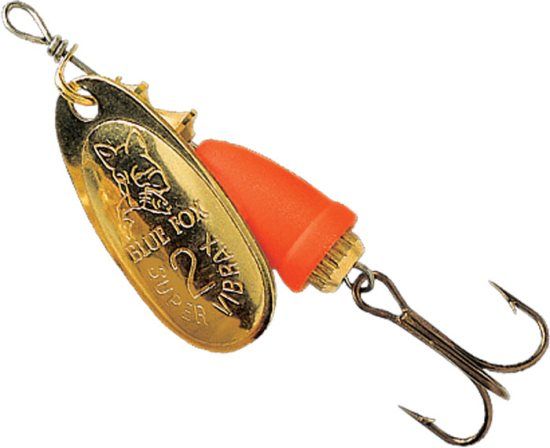 Blue Fox Vibrax Fluorescent BFF Nr 4 GFR in de groep Kunstaas / Inline Spinners bij Sportfiskeprylar.se (102206NO)