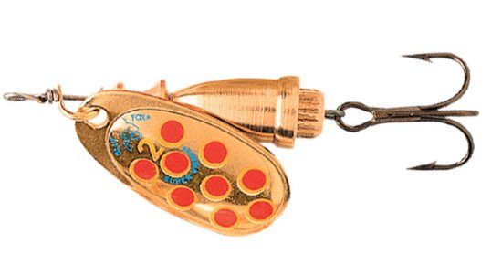 Blue Fox Vibrax Hot Pepper BFS Nr 4 GYR in de groep Kunstaas / Inline Spinners bij Sportfiskeprylar.se (102278NO)