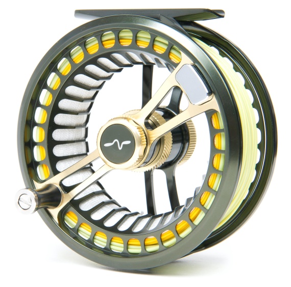 Guideline Fario LW Fly Reel Dk. Grey Green/Gold in de groep Reels / Vliegvisreels & extra spoelen / Vliesvisreels bij Sportfiskeprylar.se (107310GLr)