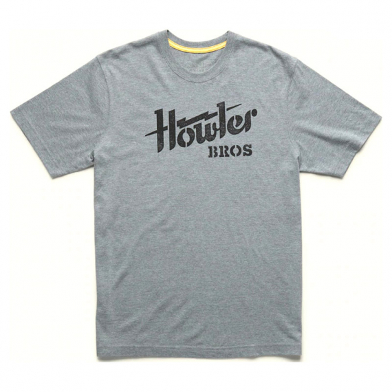 Howler T-Shirt Holwer Electric Stencil Grey Heather in de groep Kleding & Schoenen / Kleding / T-shirts bij Sportfiskeprylar.se (110922S-GRE-Mr)
