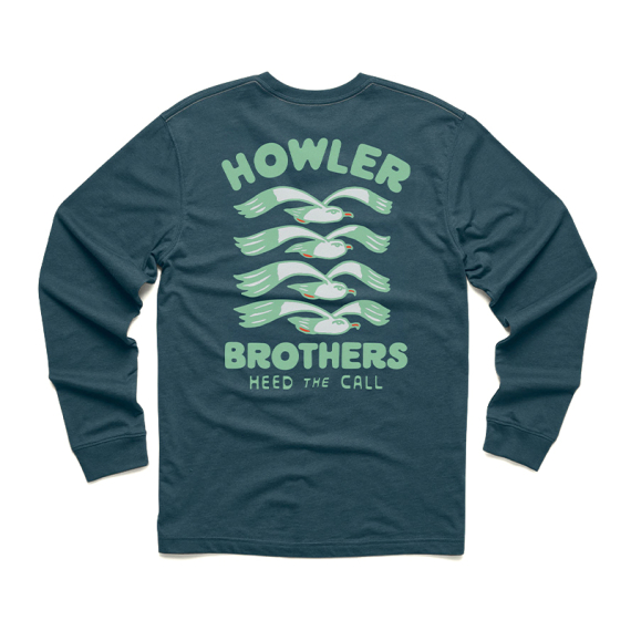 Howler Bro\'s Longsleeve T-Shirt Flocka Seagulls Key Largo in de groep Kleding & Schoenen / Kleding / T-shirts bij Sportfiskeprylar.se (112025F-FLO-Sr)