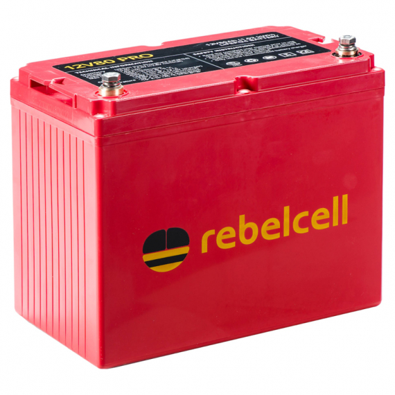 Rebelcell 12V80 Pro LifePo4 (1,01 kWh) in de groep Marine Elektronica & Boot / Batterijen & Opladers / Batterijen / Lithium batterijen bij Sportfiskeprylar.se (12080RELIBTA)