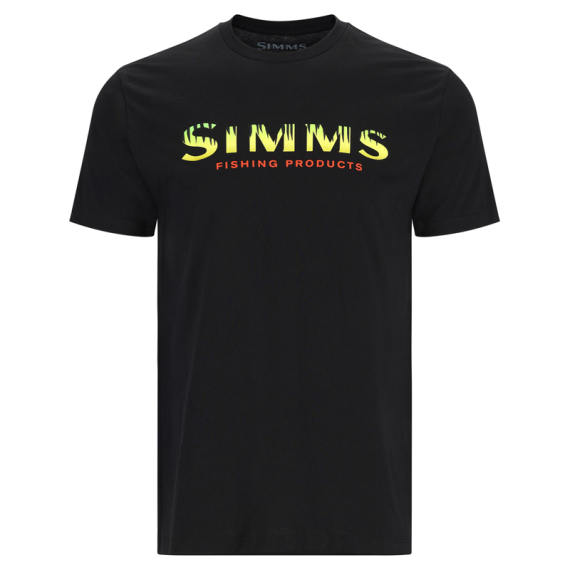 Simms Logo T-Shirt Black/Neon in de groep Kleding & Schoenen / Kleding / T-shirts bij Sportfiskeprylar.se (12803-1035-20r)
