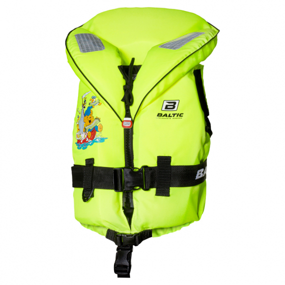 Baltic Life Jacket Bamse UV-Yellow in de groep Kleding & Schoenen / Drijvende kleding / Reddingsvesten / Kinderreddingsvesten / Reddingsvesten Kinderen bij Sportfiskeprylar.se (1282-000-1r)
