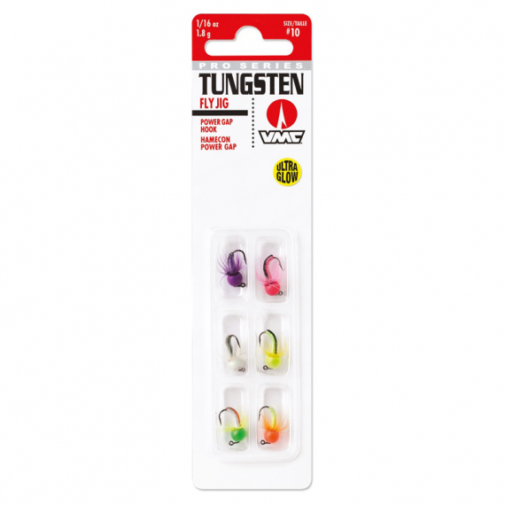 Blue Fox Tungsten Fly Jig Kit Glow (6pcs)