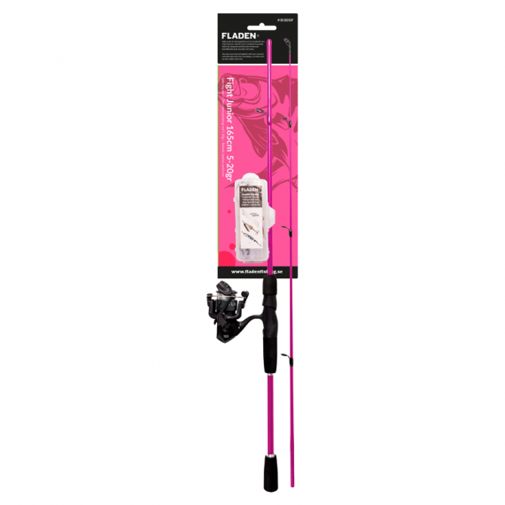 Fladen Fight Junior 165cm 5-20g W. Box & Lures in de groep Combo\'s / Visset voor kinderen bij Sportfiskeprylar.se (12K-005165Gr)