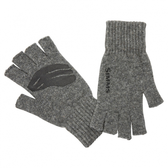 Simms Wool ½ Finger Glove Steel - S/M in de groep Kleding & Schoenen / Kleding / Handschoenen bij Sportfiskeprylar.se (13234-030-2030)