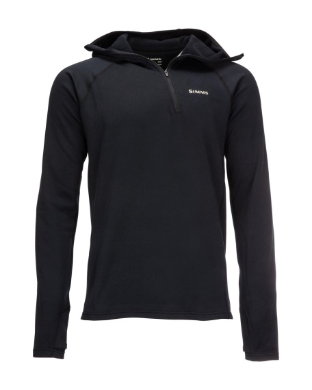 Simms Heavyweight Baselayer Hoody Black in de groep Kleding & Schoenen / Kleding / Onderkleding & Ondergoed / Basislaag top bij Sportfiskeprylar.se (13307-001-20r)