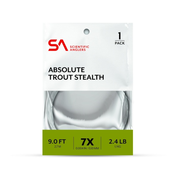SA Absolute Trout Stealth Leader 9\' in de groep Haken & Terminal Tackle / Voor zeevissen en materiaal voor onderlijnen / Kant-en-klare onderlijnen / Tapered onderlijnen bij Sportfiskeprylar.se (134125r)