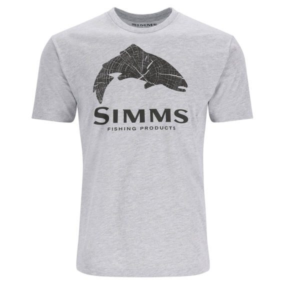 Simms Wood Trout Fill T-Shirt Grey Heather in de groep Kleding & Schoenen / Kleding / T-shirts bij Sportfiskeprylar.se (13437-067-20r)