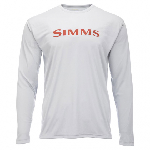 Simms Tech Tee Sterling - M in de groep Kleding & Schoenen / Kleding / Truien / T-shirts met lange mouwen bij Sportfiskeprylar.se (13483-041-30)
