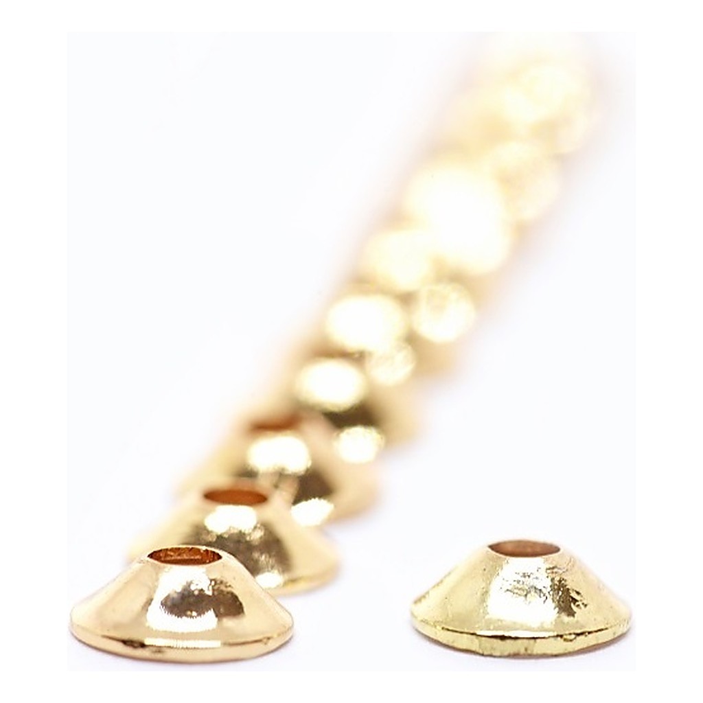 FutureFly Ufo Disc - Gold in de groep Haken & Terminal Tackle / Vliegvis bindmateriaal / Vliegbindmateriaal / Cones bij Sportfiskeprylar.se (1350-003)