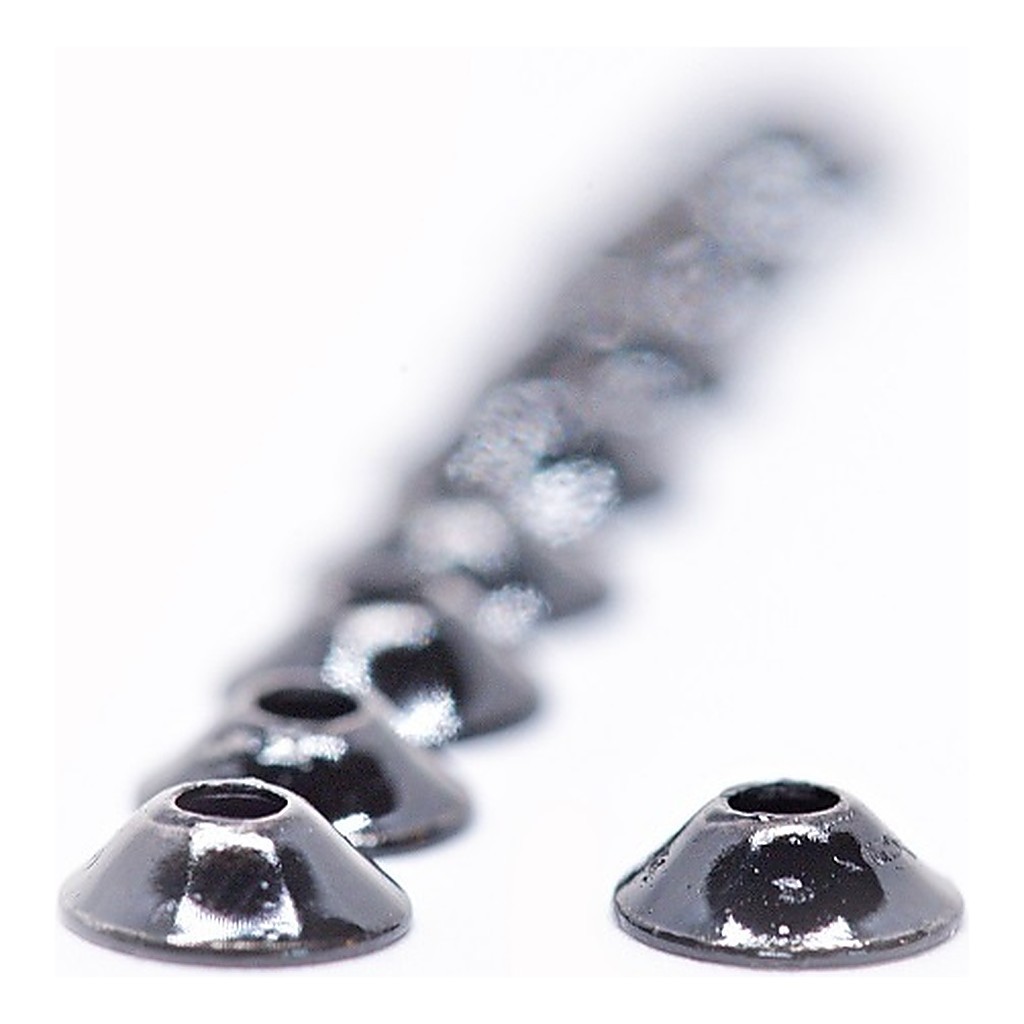 FutureFly Ufo Disc - Black in de groep Haken & Terminal Tackle / Vliegvis bindmateriaal / Vliegbindmateriaal / Cones bij Sportfiskeprylar.se (1350-004)