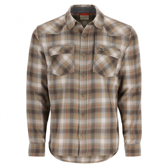 Simms Santee Flannel Shirt Bayleaf/Sunglow Pane Ombre in de groep Kleding & Schoenen / Kleding / Overhemden bij Sportfiskeprylar.se (13559-1147-30r)