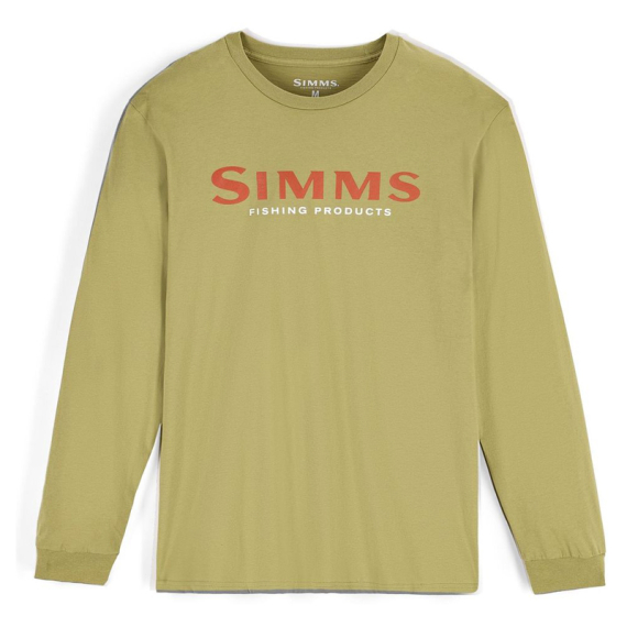 Simms Logo Shirt LS Tent Green in de groep Kleding & Schoenen / Kleding / Truien / T-shirts met lange mouwen bij Sportfiskeprylar.se (13626-1347-20r)
