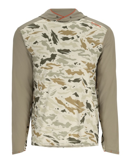 Simms Bugstopper Solarflex Hoody Ghost Camo Stone/Stone in de groep Kleding & Schoenen / Kleding / Truien bij Sportfiskeprylar.se (13682-3004-20EUr)