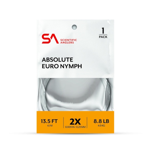 SA Absolute Euro Nymph Leader 13.5\' in de groep Haken & Terminal Tackle / Voor zeevissen en materiaal voor onderlijnen / Kant-en-klare onderlijnen / Tapered onderlijnen bij Sportfiskeprylar.se (140461r)