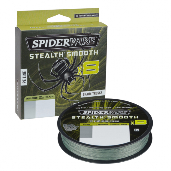 SpiderWire Stealth Smooth braid 8 0.15mm 150m M-green in de groep Lijnen / Gevlochten Lijnen bij Sportfiskeprylar.se (1515226)