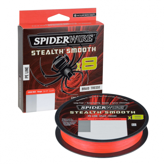 SpiderWire Stealth Smooth 8 0.19mm 150m Red in de groep Lijnen / Gevlochten Lijnen bij Sportfiskeprylar.se (1515686)