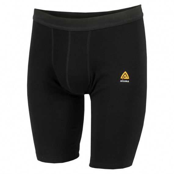 Aclima WarmWool Shorts (Long) Man, Jet Black in de groep Kleding & Schoenen / Kleding / Onderkleding & Ondergoed / Ondergoed bij Sportfiskeprylar.se (142322001-04r)