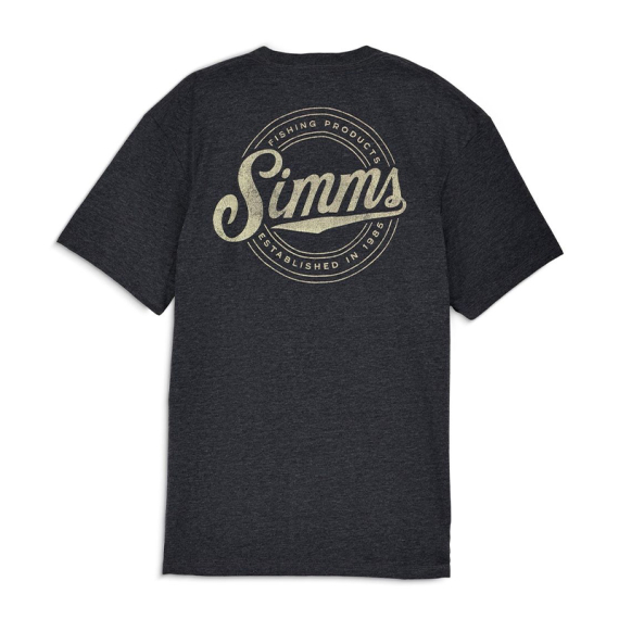Simms Circle Lockup T-Shirt Charcoal Heather in de groep Nieuws / Simms Nieuws bij Sportfiskeprylar.se (14273-086-20r)