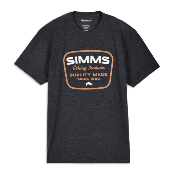 Simms Stamp Lock T-shirt Charcoal Heather in de groep Nieuws / Simms Nieuws bij Sportfiskeprylar.se (14509-086-20r)