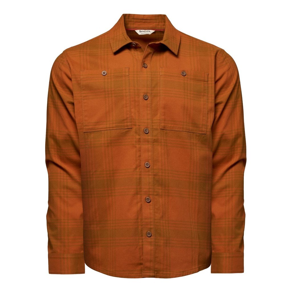 Simms Tailout Flannel Louie Pld Cobia in de groep Kleding & Schoenen / Kleding / Overhemden bij Sportfiskeprylar.se (14537-1488-30r)
