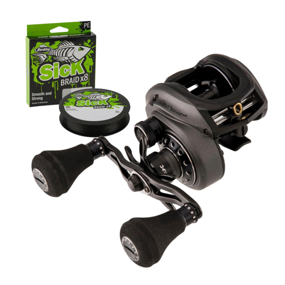 Abu Garcia Revo Beast 41 & Sick Braid in de groep Reels / Baitcasting Reels / Low Profile Reels bij Sportfiskeprylar.se (1479947WITHBRAID)