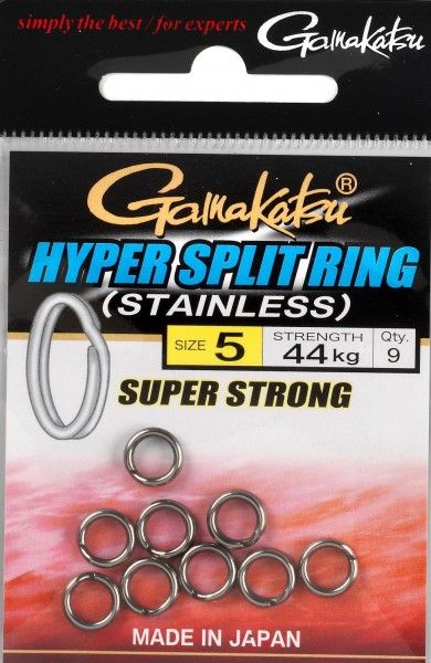 Gamakatsu Hyper Split Ring #05 44kg in de groep Haken & Terminal Tackle / Stingers & Stinger-accessoires / Stinger-accessoires bij Sportfiskeprylar.se (149287005)