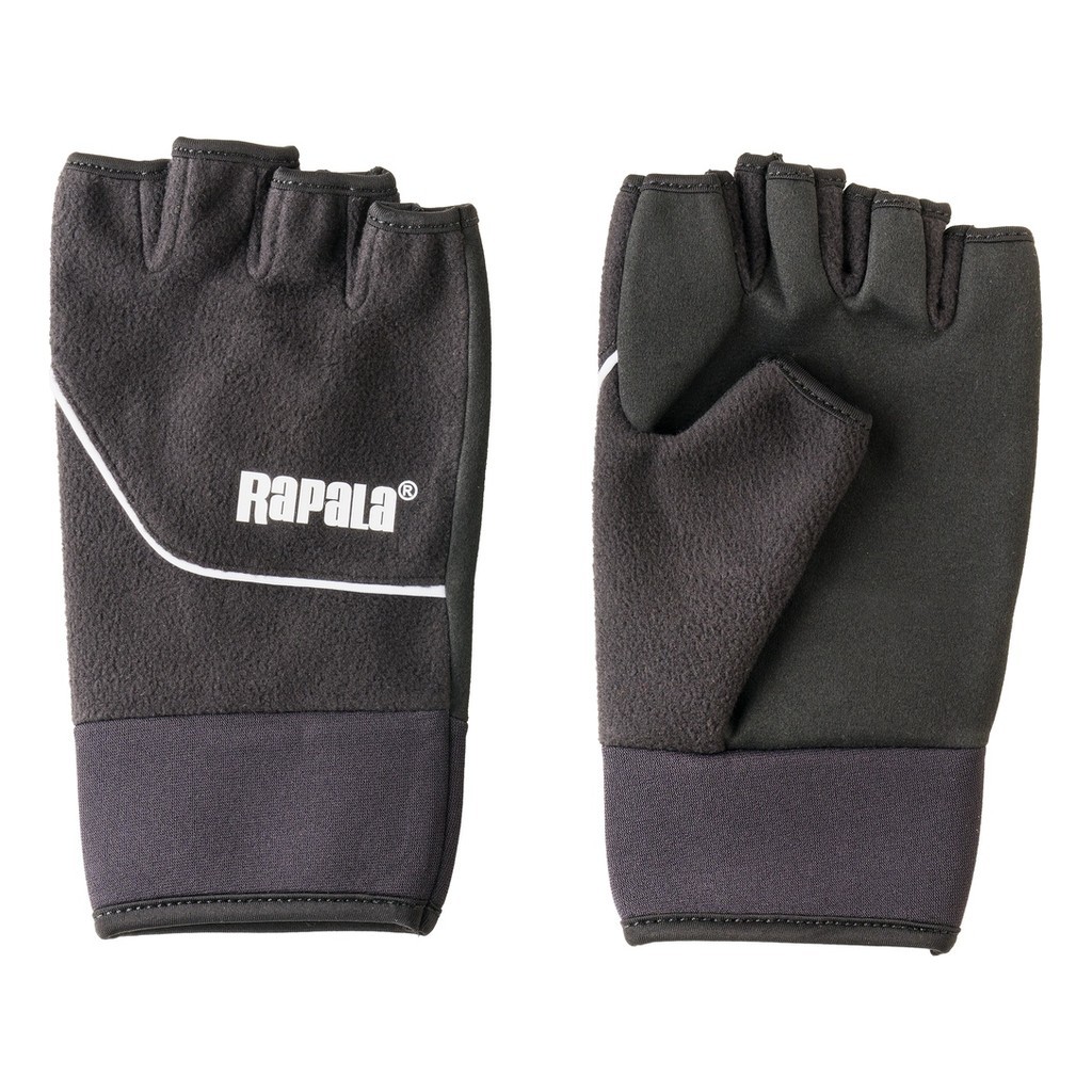 Rapala Soft Shell Cut Finger Gloves Black in de groep Kleding & Schoenen / Kleding / Handschoenen bij Sportfiskeprylar.se (154657NOr)