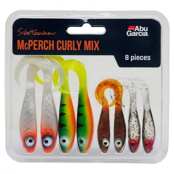 Abu Garcia McPerch Curly Mix (8pcs) in de groep Kunstaas / Softbaits / Baars Softbaits & Snoekbaars Softbaits bij Sportfiskeprylar.se (1550272)