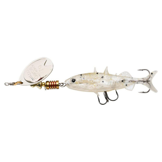 Abu Garcia FA Stickle Spinner 6,5cm, 7g - Salt N Pepper in de groep Kunstaas / Spinners / Inlinespinnare bij Sportfiskeprylar.se (1596280)