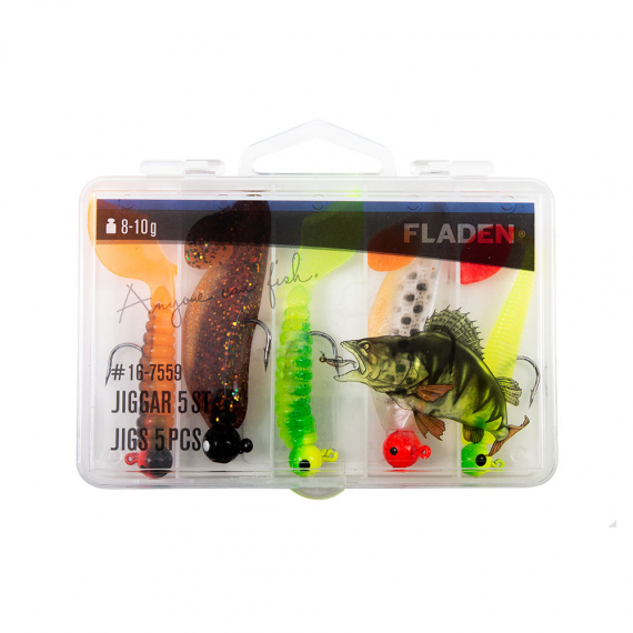 Fladen Jigs 8-10g 5pcs In Plastic Box in de groep Kunstaas / Kunstaaskits bij Sportfiskeprylar.se (16-7559)