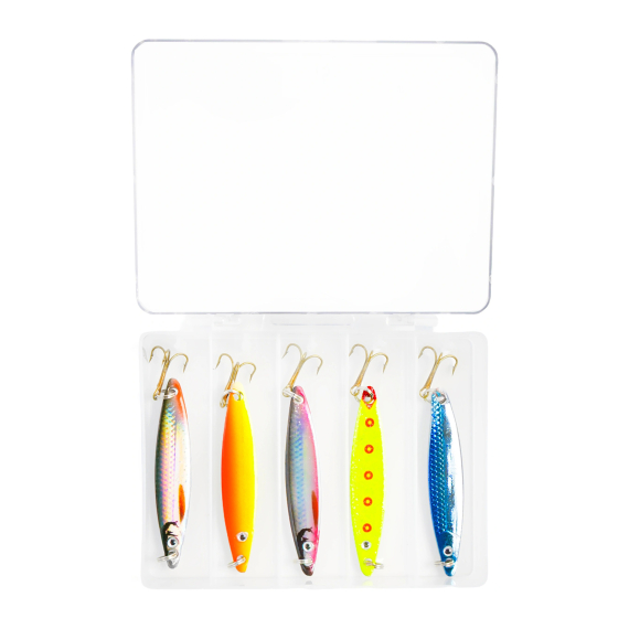 Fladen Nidingen 15g 5-pack in de groep Vismethoden / Werpend vissen / Kunstaas / Kunstaaskits / Lure Kits Forel & Putntake Vissen bij Sportfiskeprylar.se (16-768)