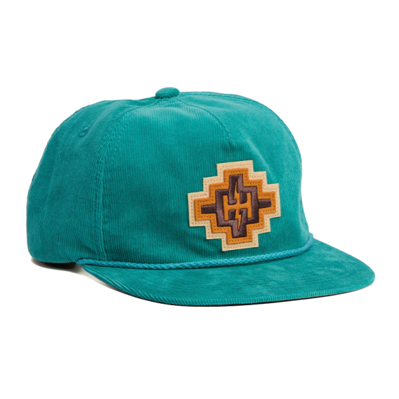 Howler Bro\'s Unstructured Snapback Hats H Bolt Motif - Teal Corduroy in de groep Kleding & Schoenen / Petten, mutsen en overig / Petten bij Sportfiskeprylar.se (160525F-TEA)