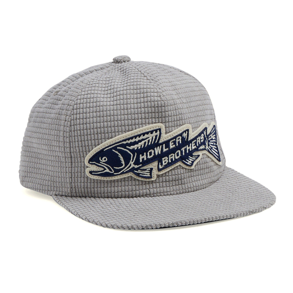 Howler Bros Unstructured Snapback Hats Trout Bolt - Grey Grid Corduroy in de groep Kleding & Schoenen / Petten, mutsen en overig / Petten bij Sportfiskeprylar.se (160526S-TRO)