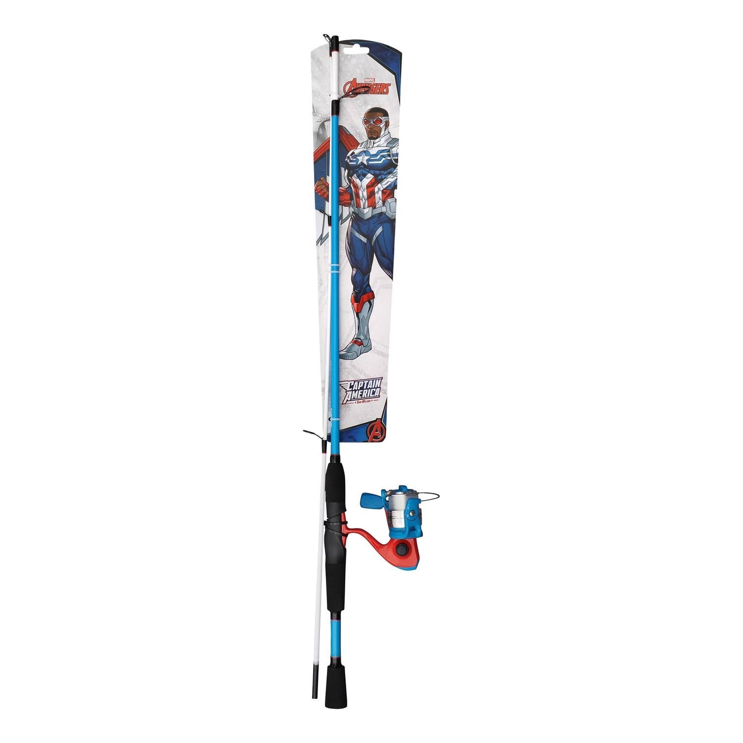 Shakespeare Marvel Captain America Spinning Combo - 5\'6\'\' 5-20g in de groep Combo\'s / Spinvis combo\'s / Allround Spinhengel Set bij Sportfiskeprylar.se (1610326)