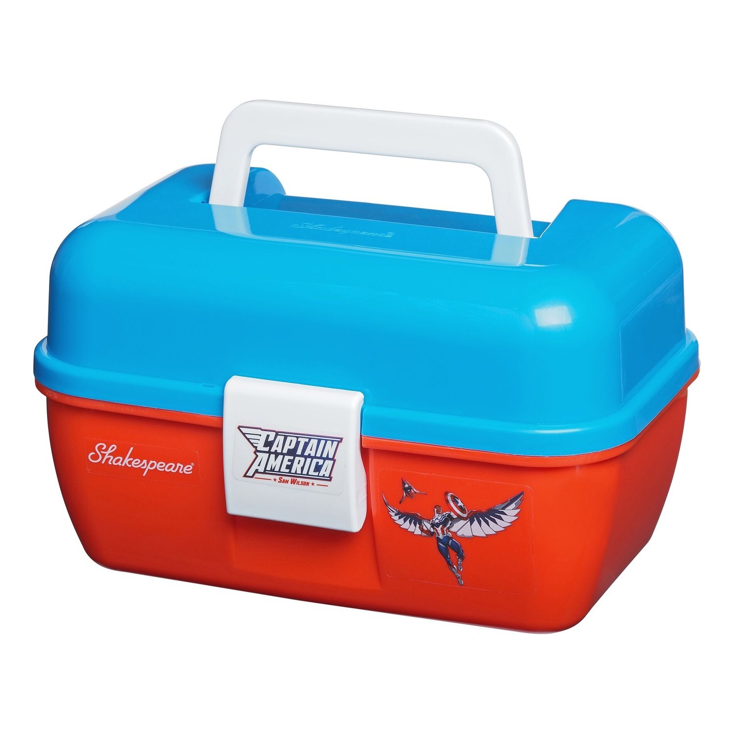 Shakespeare Marvel Captain America Tacklebox in de groep Opslag / Tackleboxen / Kunstaas dozen bij Sportfiskeprylar.se (1610459)